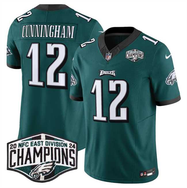 Men's Philadelphia Eagles #12 Randall Cunningham Green 2024 NFC East Champions F.U.S.E. Vapor Untouchable Limited Stitched Jersey,We sell and wholesale Men's Philadelphia Eagles #12 Randall Cunningham Green 2024 NFC East Champions F.U.S.E. Vapor Untouchable Limited Stitched Jersey on line form chian!